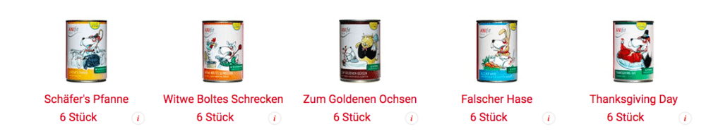 ANIfit Hundefuttersorten